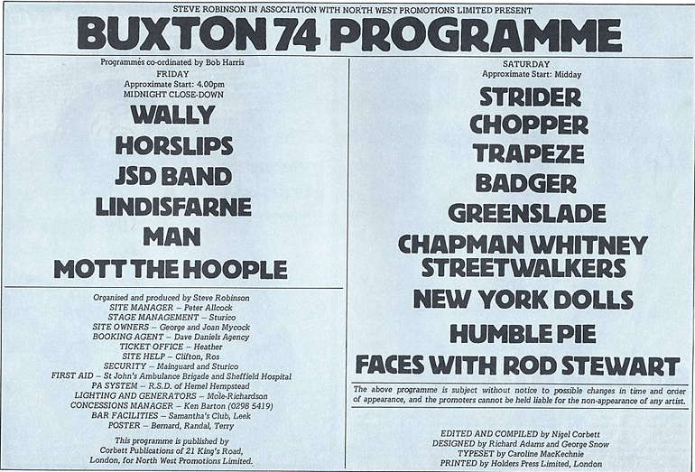 buxton rock festival 1974